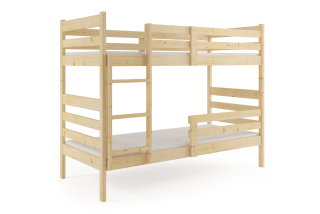 Poschodová posteľ s matracmi ERIK natural 200x90 borovica