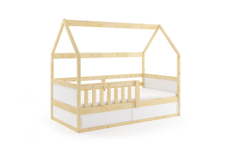 Domčeková posteľ SMART Domček natural 160x80 cm - prírodná borovica